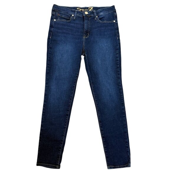 Seven 7 Women's Jeans Size 10 Dark Wash High Rise - Picture 1 of 7